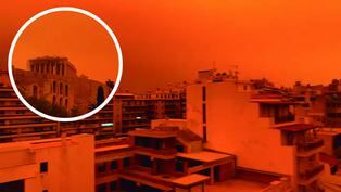 Grecia: Tormenta de arena color naranja asombró a los habitantes de Atenas | VIDEO