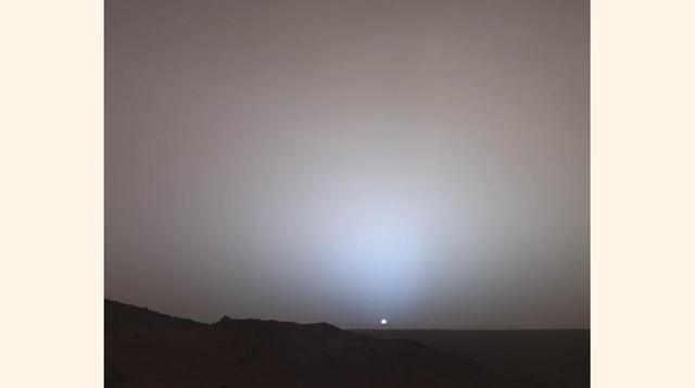 Una puesta de sol en Marte fotografiada por ´Spirit´ en el lugar en el que aterrizó en enero de 2004 (NASA/JPL-Caltech/Cornell University)