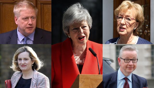 ¿Cuáles son los principales candidatos a reemplazar a Theresa May? (Foto: AFP)