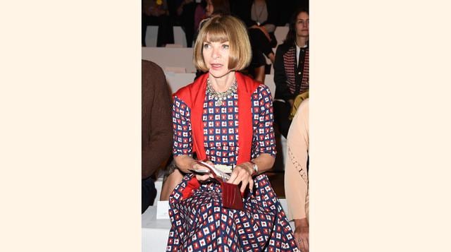 Lo que es cierto es que Anna Wintour nunca se le ha visto en una actividad pública sin sus famosos collares.  (Foto: Getty)