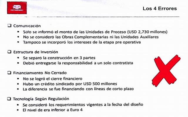 Un megaproyecto se clasifica como aquel proyecto que supera los US$ 1,000 millones y que es mayor a tres años. La Refinería terminaría recién a inicios del 2021, y no a mediados del 2019 como inicialmente se proyectaba (Foto: Andina).