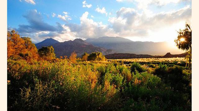 Mendoza, Argentina. El cerro Aconcagua, la cumbre más alta del hemisferio occidental, domina esta tranquila capital, que comparte nombre con la provincia de Cuyo, en la que reside. Aunque atrae a un buen número de viajeros en busca de aventura, maravillad