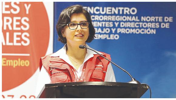 Ministra Sylvia Cáceres dejó en claro que se debe privilegiar el acuerdo entre trabajadores y las empresas para adoptar cualquier medida . (Foto: GEC)