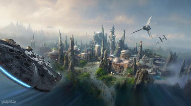 Esta es una muestra de cómo quiere Disney que sea su futuro Star Wars Park, cargado de fantasía y mucha tecnología. Aún no se ha anunciado la fecha de inauguración, aunque teniendo en cuenta las construcciones de The Wizarding World of Harry Potter en Uni