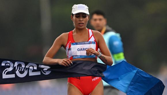 Kimberly García, medalla de oro en Santiago 2023. (Foto: AFP)