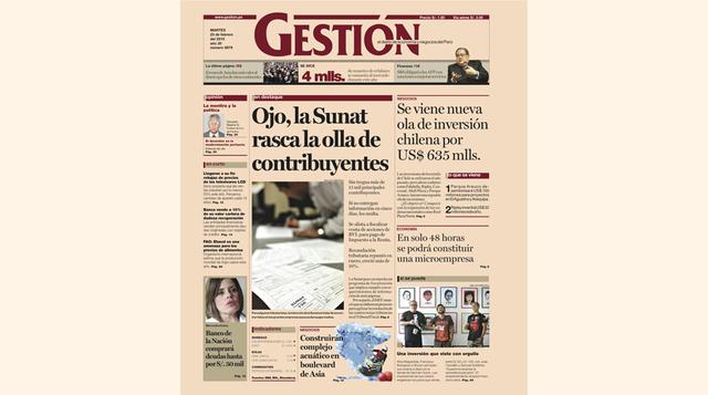 Números y empresas. Inicialmente, las noticias de finanzas y negocios tuvieron poca cobertura. Incluso, se llegaron a publicar en un suplemento separado del cuerpo principal. Hoy, negocios abre la edición y finanzas ocupa más espacio.