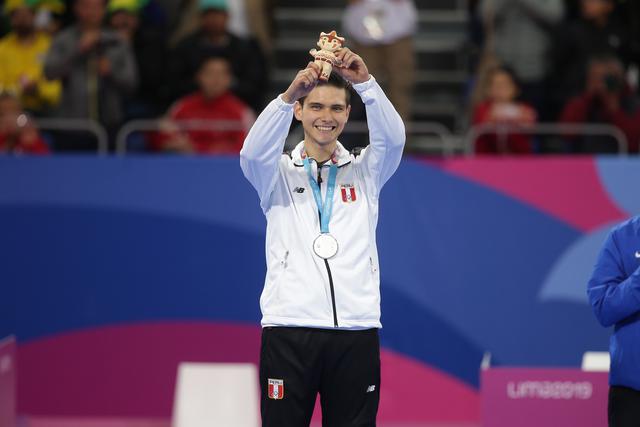 Hugo del Castillo: Medalla de plata en Taekwondo Poomsae. (Foto: Jesus Saucedo / GEC)