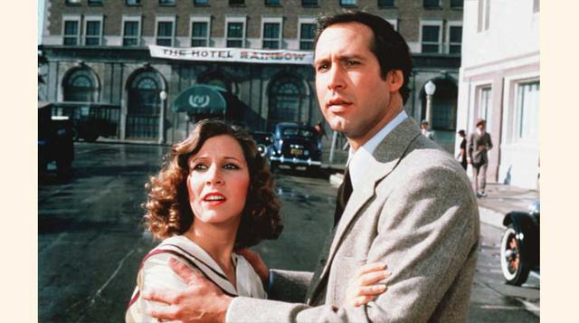Carrie Fisher con Chevy Chase en la comedia Under the Rainbow (1981). (Foto: Orion).