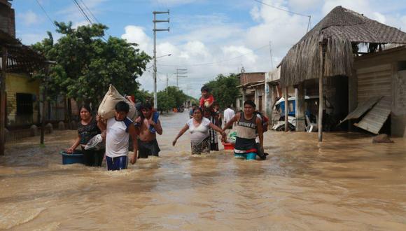 El Gobierno declaró en emergencia más de 130 distritos del Perú que pertenecen a 10 regiones ante peligro por intensas lluvias en el periodo 2023-2024 y la llegada de El Niño. (GEC)