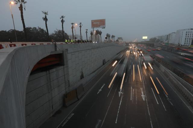 La obra unirá los distritos de Surco y San Borja. Hoy se habilitó el&nbsp;viaducto norte del mencionado intercambio vial. (Fotos: Anthony Niño De Guzmán)