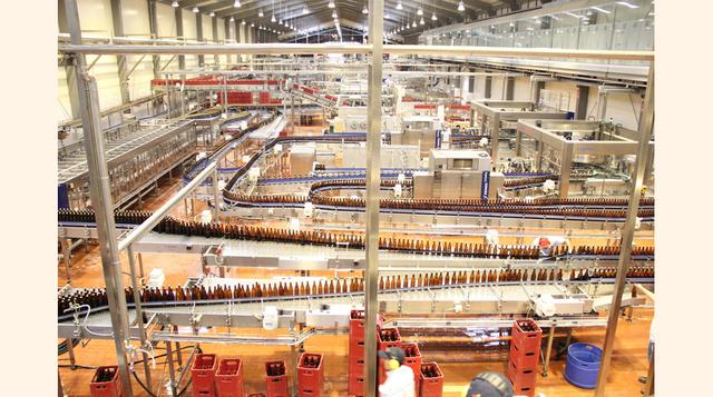 La planta de Pucallpa producirá 1,000 botellas por minuto, lo que hace que cada hora se produzcan 60,000 botellas. (Foto: Backus)