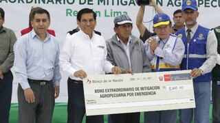 Se entrega primer paquete de 300 bonos a afectados por Niño costero en Lima provincias