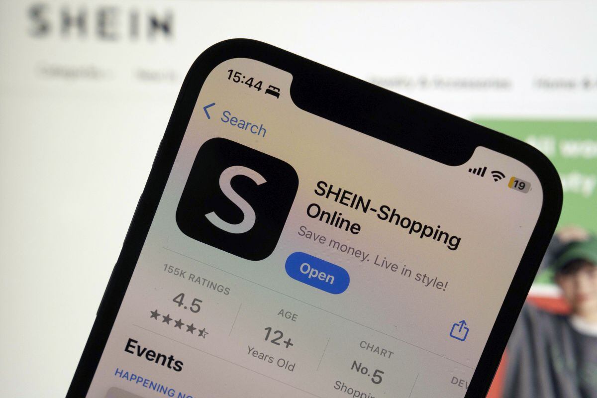 La aplicación Shein en la App Store instalada en un teléfono inteligente en Shanghái, China.