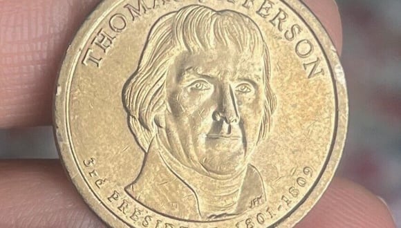 Estas monedas, acuñadas en el año 2007, honran a los cuatro primeros presidentes de los Estados Unidos (Foto: Ebay)