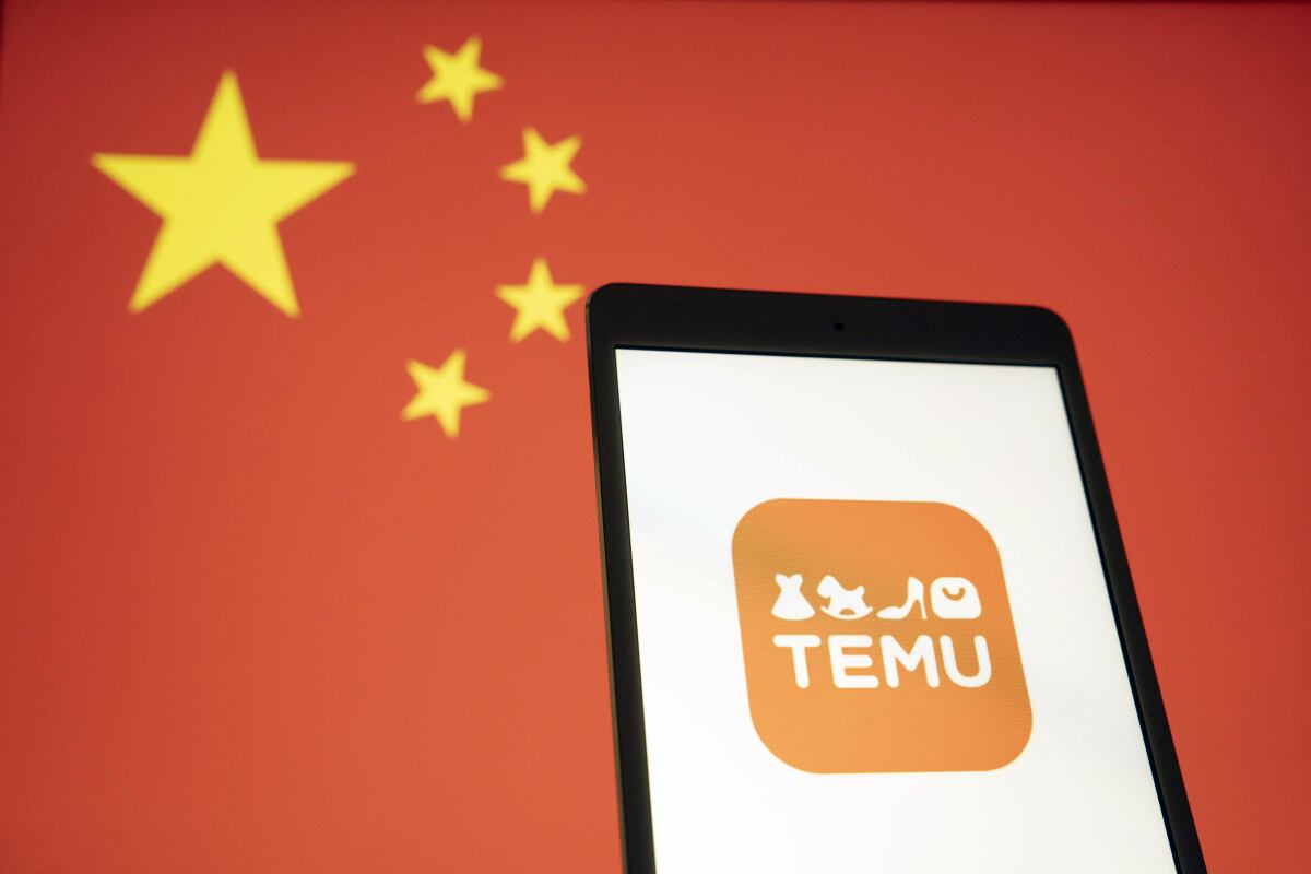 Logo de Temu, que pertenece a PDD Holdings Inc. de China. Foto: Raul Ariano/Bloomberg