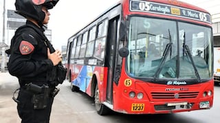 Mininter anuncia refuerzo policial, videovigilancia en buses y coordinación con transportistas