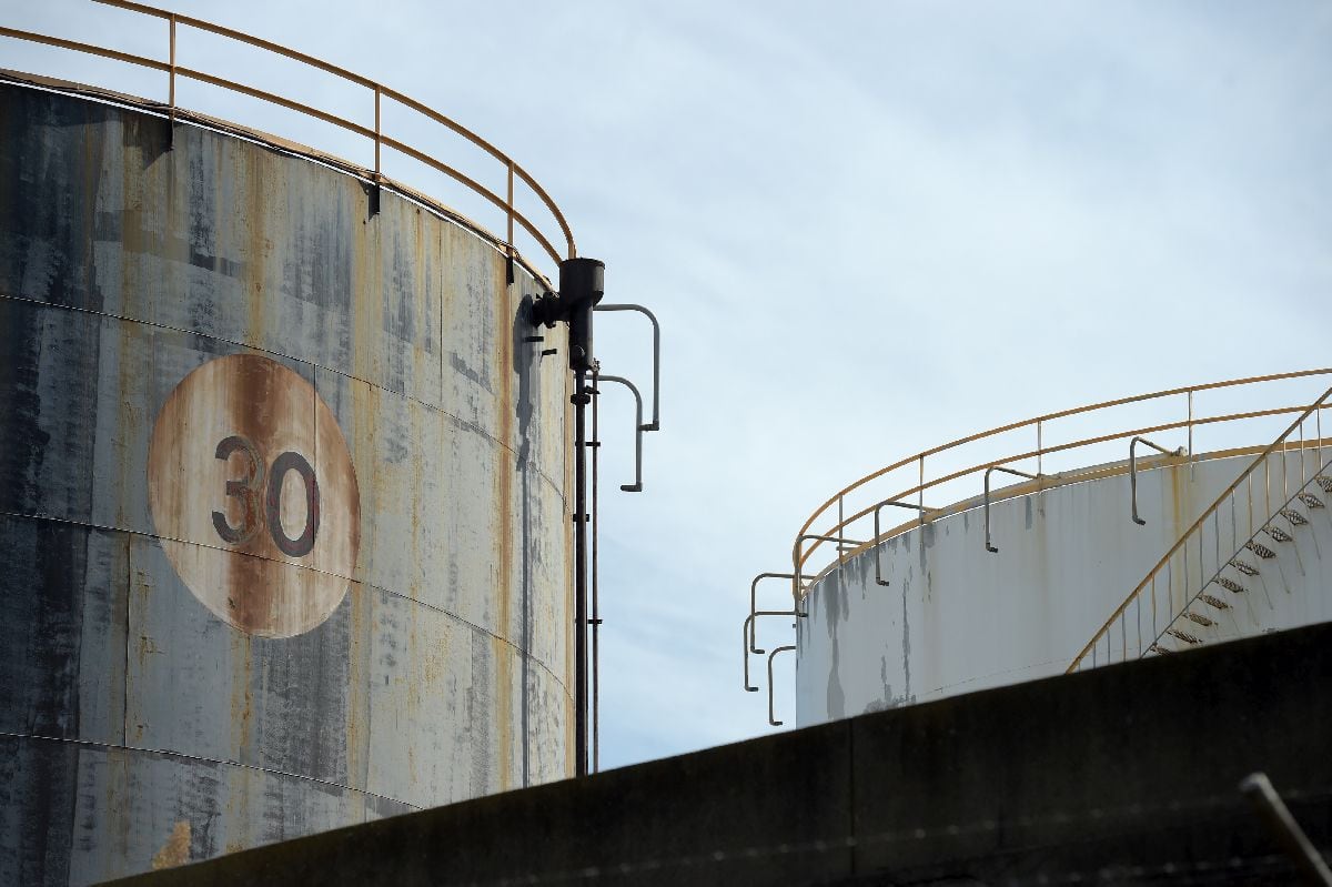 Fuel storage tanks at the ExxonMobil Yarraville Terminal in Melbourne, Australia. Photographer: Carla Gottgens/Bloomberg