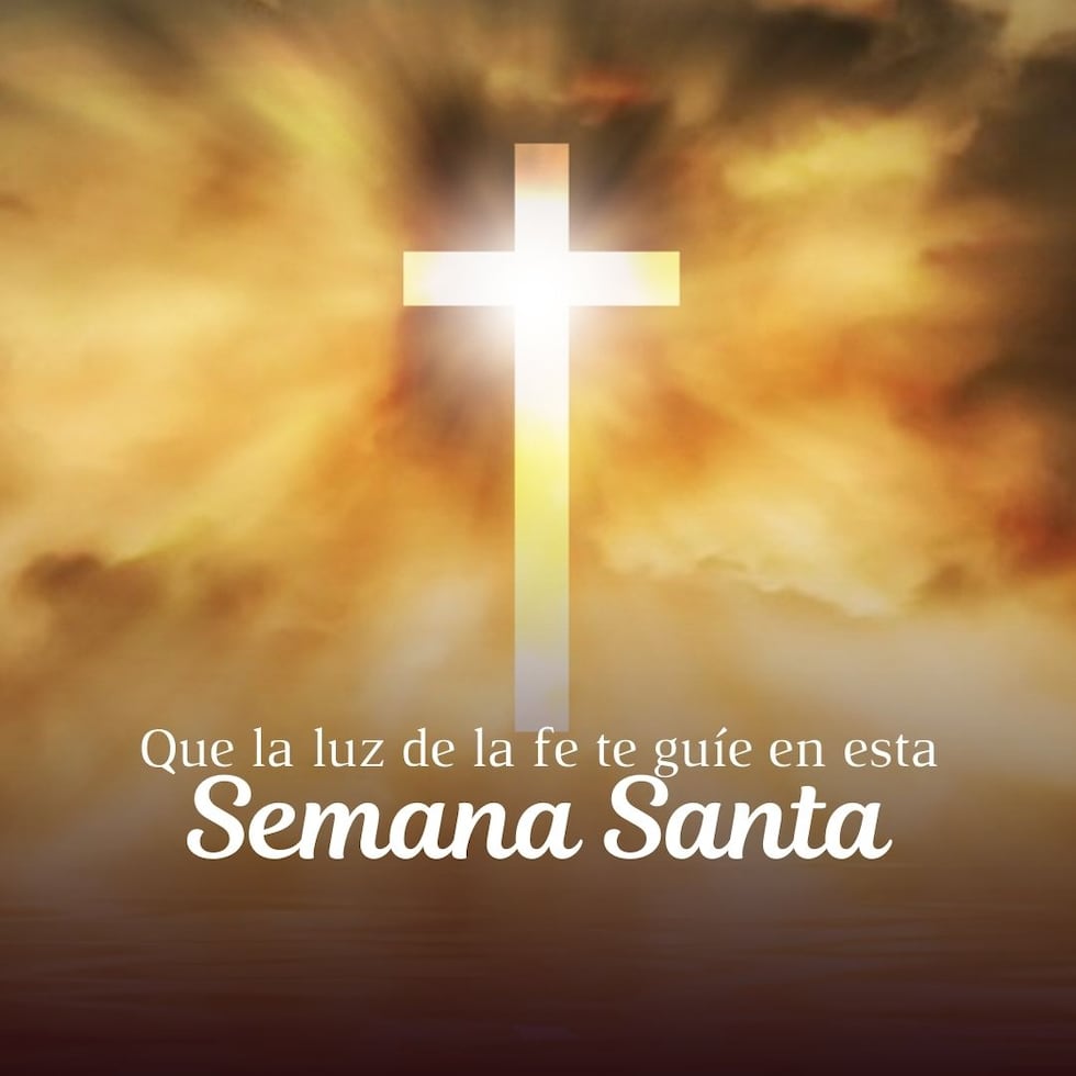 Desea feliz domingo santo de una forma original con tus contactos, compárteles esta imagen. (Foto: Composición Mix/Canva)