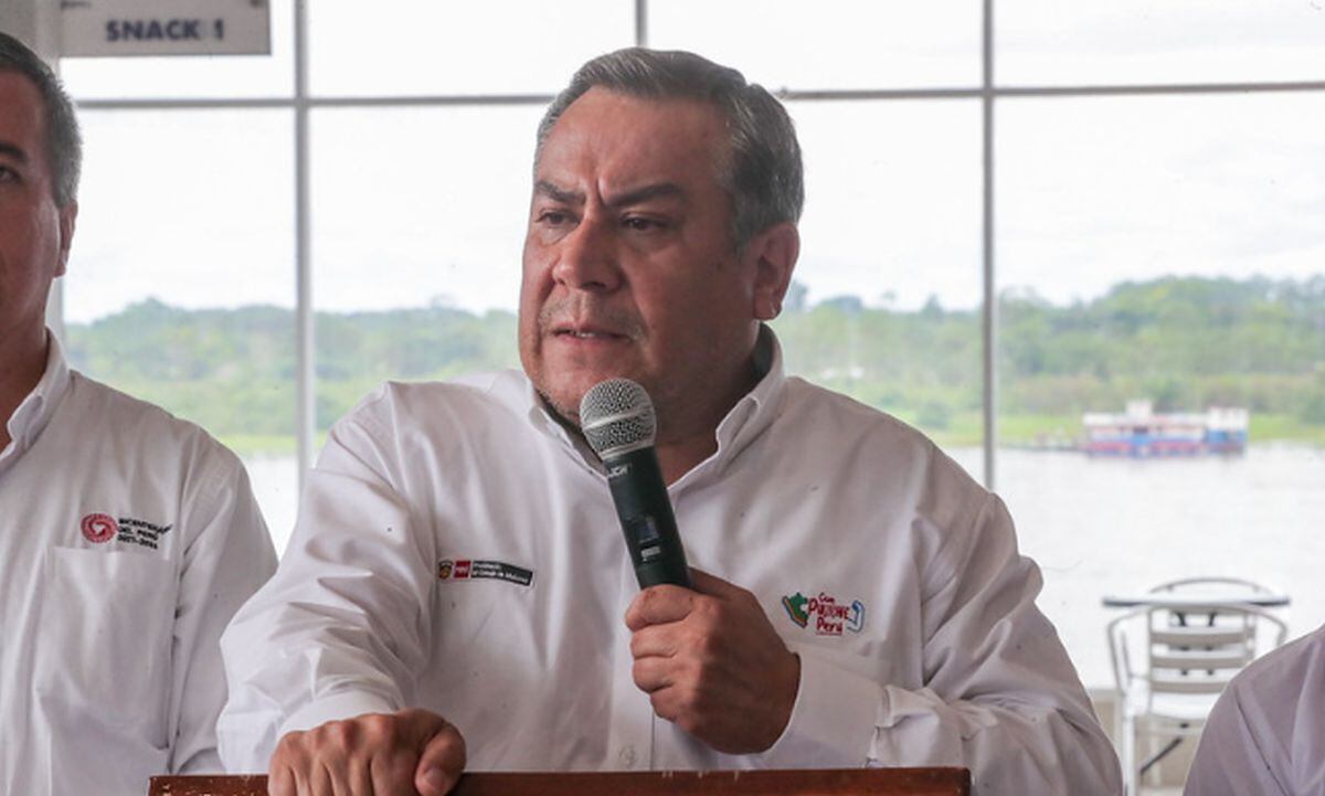 Gustavo Adrianzén brindó declaraciones desde Loreto sobre el informe del INEI sobre la pobreza en el Perú | Foto: PCM