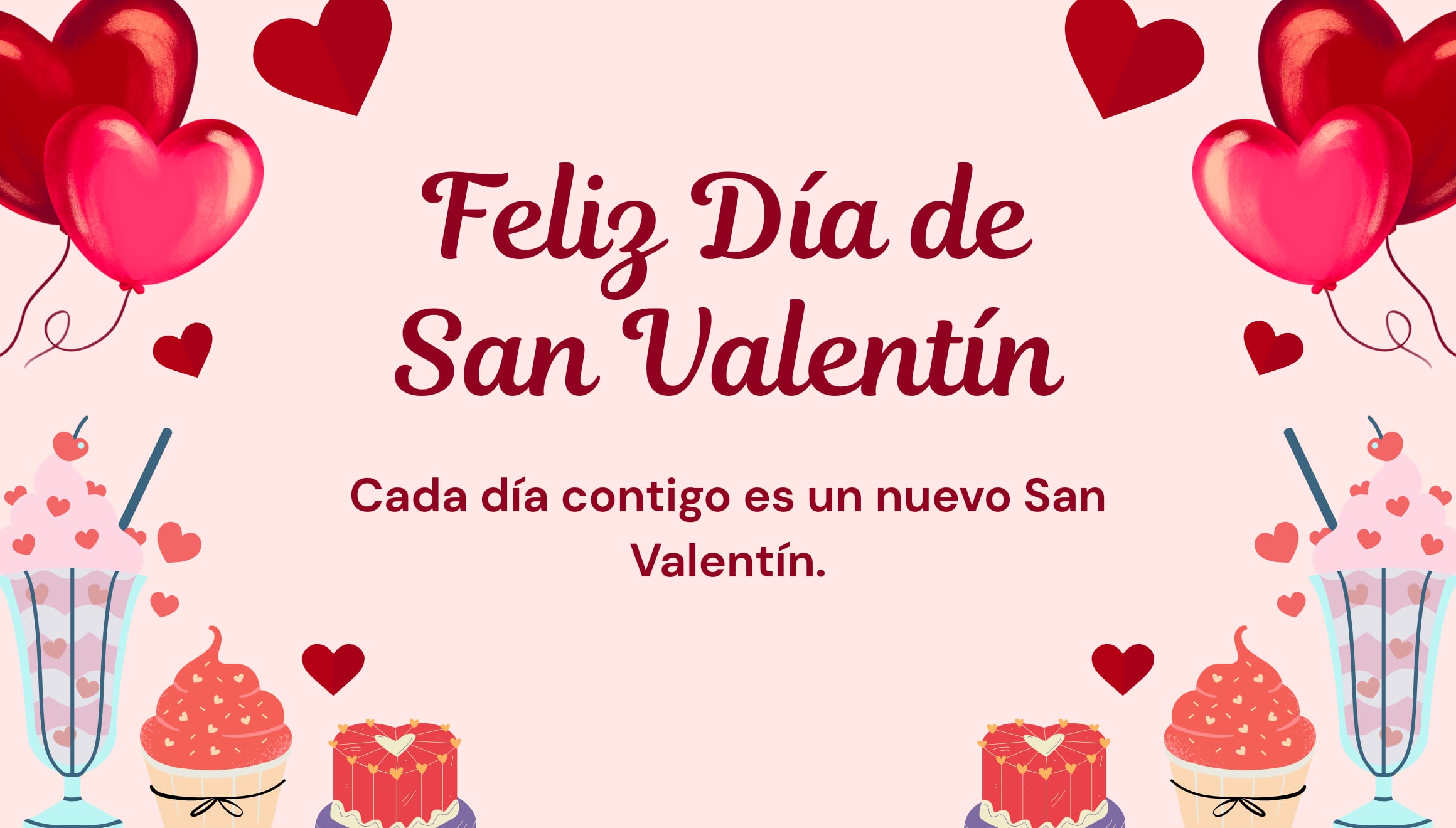 Cada día contigo es un nuevo San Valentín. | Crédito: canva.com / Composición Gestión Mix