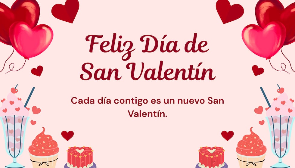 Cada día contigo es un nuevo San Valentín. | Crédito: canva.com / Composición Gestión Mix