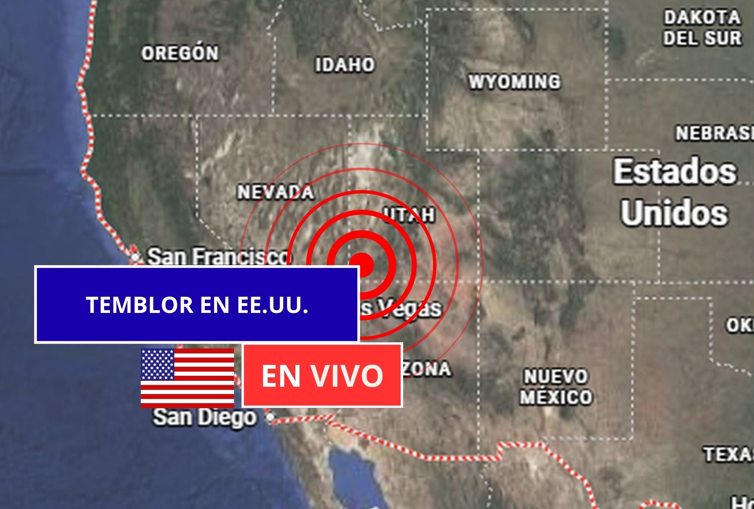 Sigue el reporte oficial del Servicio Geológico de Estados Unidos (USGS, por sus siglas en inglés) sobre los últimos temblores registrados en EE.UU. hoy, 03 de julio de 2026. (Imagen creada con foto de Google Maps para Gestión Mix)