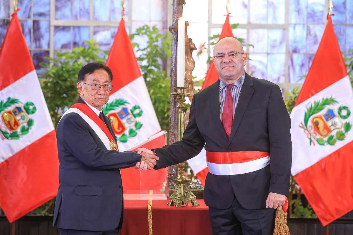 Carlos Díaz Dañino es el nuevo titular del Mindef. Foto: Presidencia.