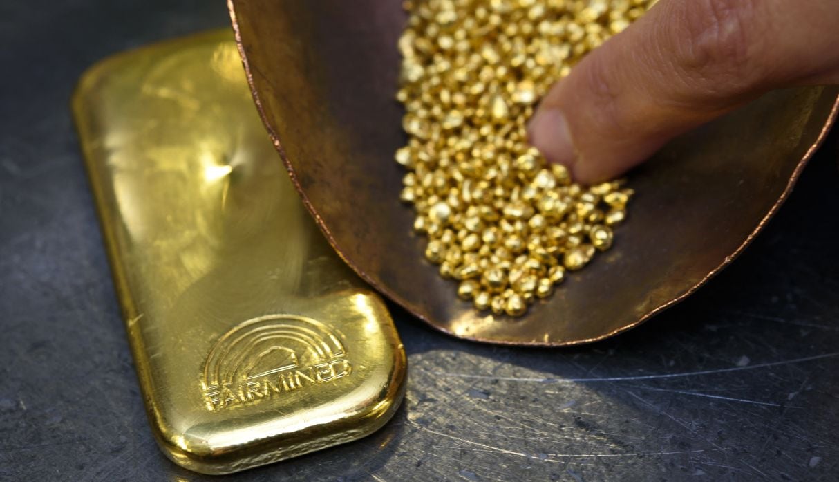 Producción formal del oro en Perú viene cayendo en forma continua desde el 2025. AFP PHOTO / FABRICE COFFRINI (Photo by Fabrice COFFRINI / AFP)
