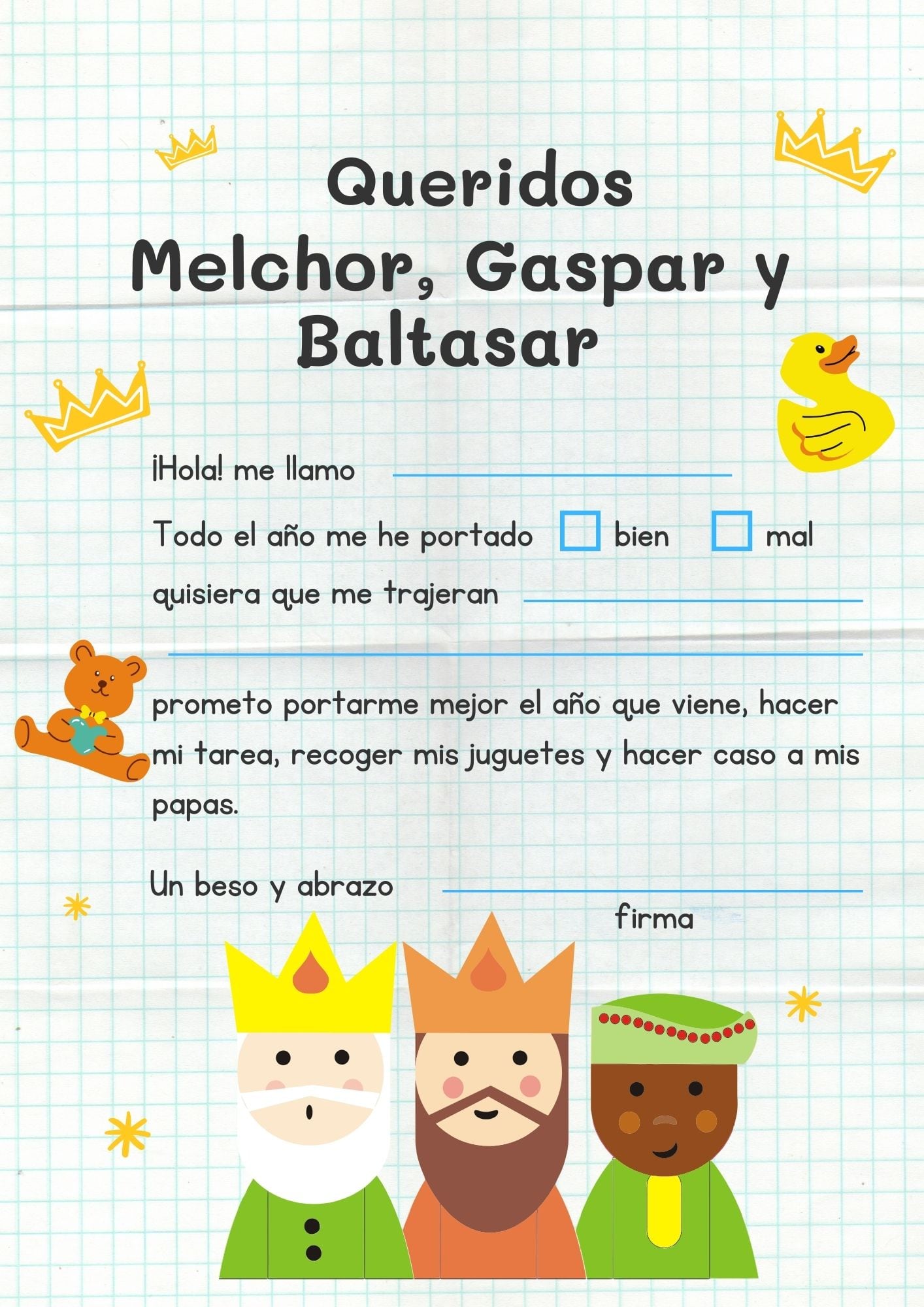 MADRID (ESPAÑA), 06/01/2026.- Que la ilusión de los Reyes nos inspire a soñar juntos siempre. FOTO DE CANVA.COM