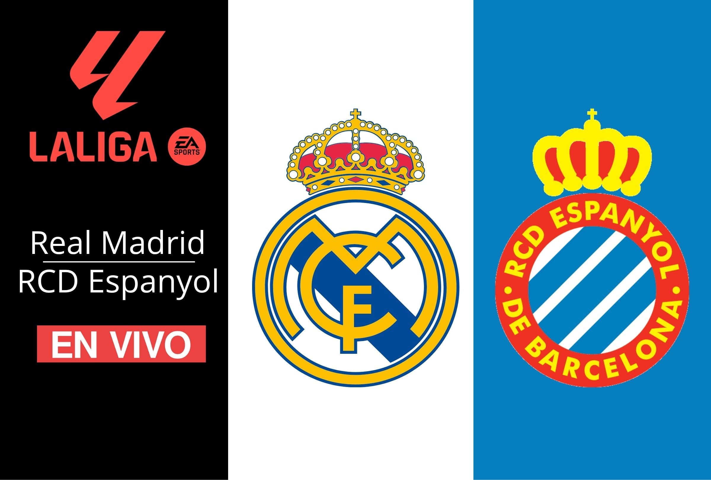 Conoce los horarios por país para ver el partido entre Real Madrid vs. Espanyol EN VIVO y EN DIRECTO ONLINE este sábado 22 de agosto por la Jornada 2 de LaLiga. (Foto: Composición Mag)