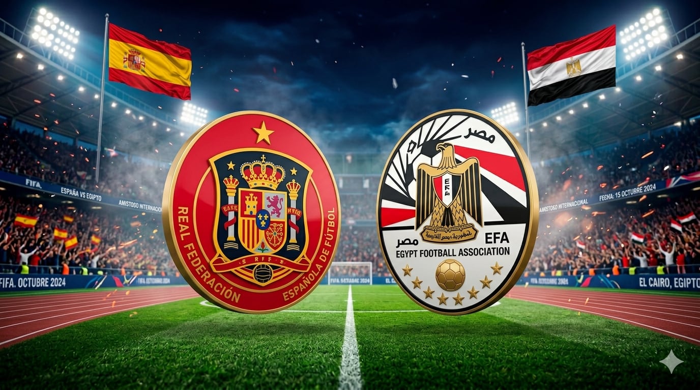 España vs. Egipto se miden hoy 31 de marzo por un amistoso internacional (Imagen hecha por Gestión con apoyo de la IA Gemini)