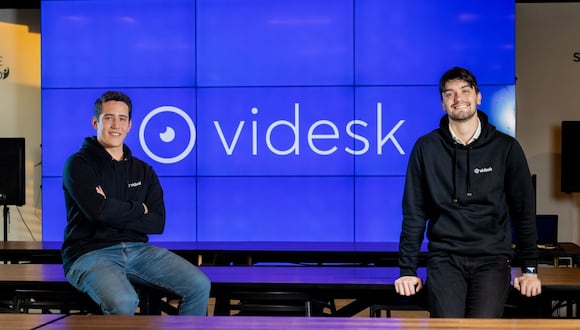 Matías López y Andrés Leiva son los cofundadores de la startup chilena. Foto: Videsk.
