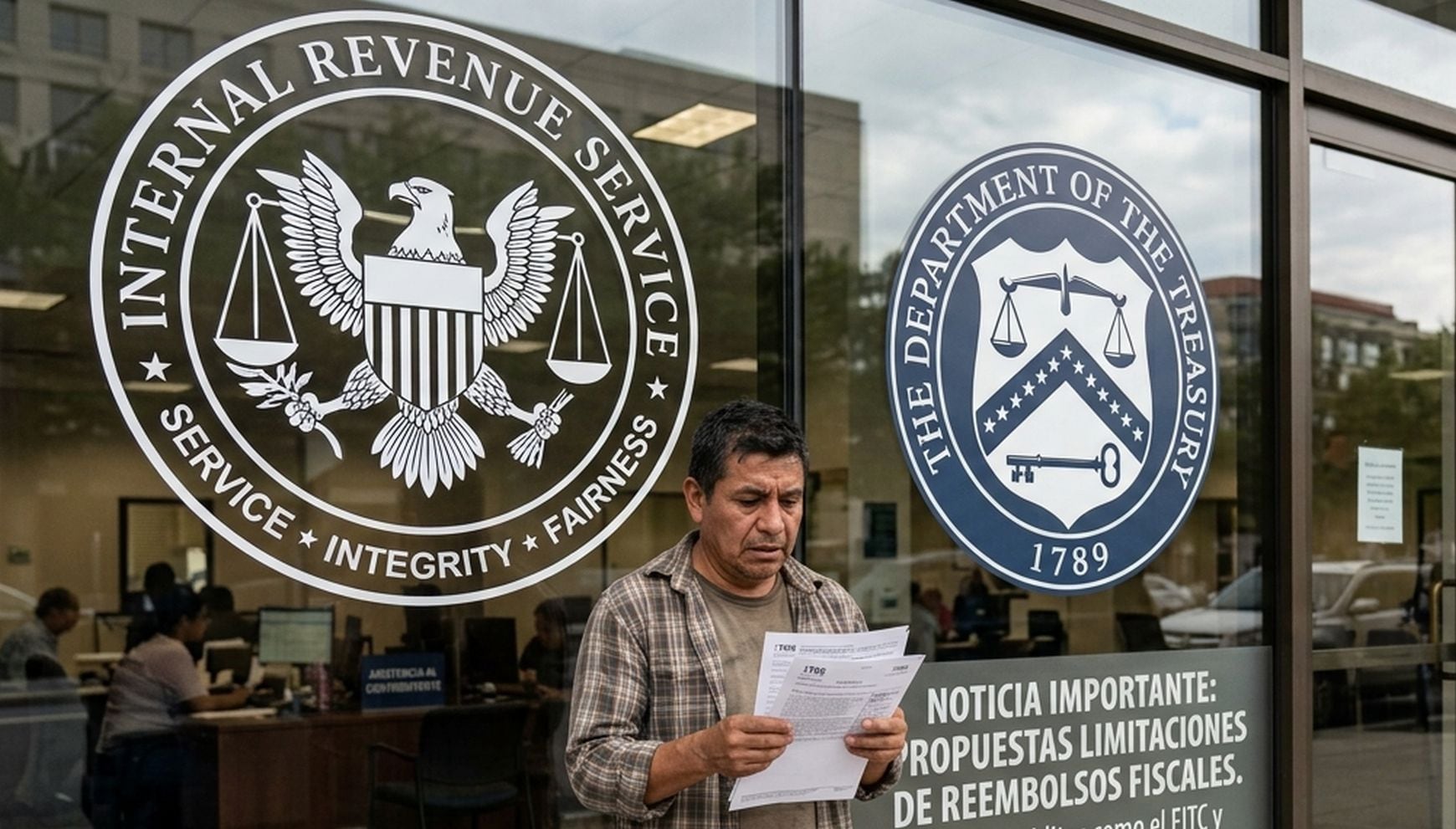 Nueva propuesta del IRS y el Tesoro podría cambiar reembolsos para inmigrantes (Foto: Imagen creada por Gestión MIX usando Gemini)