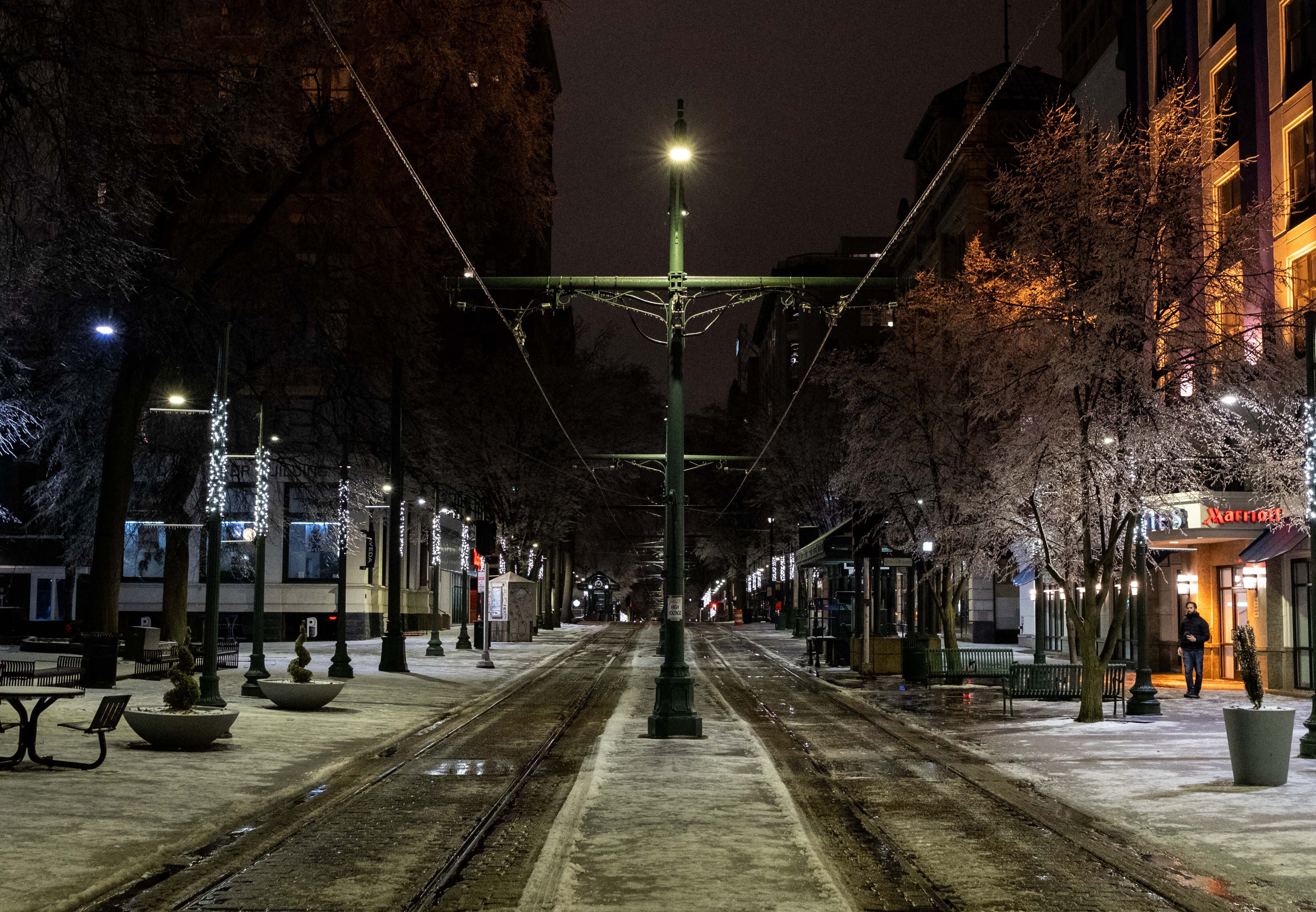 Vista de una calle ubicada en Memphis, Tennessee (Foto: AFP)