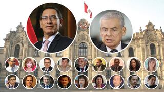 César Villanueva y los 18 rostros de los ministros del nuevo gabinete