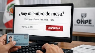 ¿Eres miembro de mesa? Link oficial para revisar si eres titular o suplente
