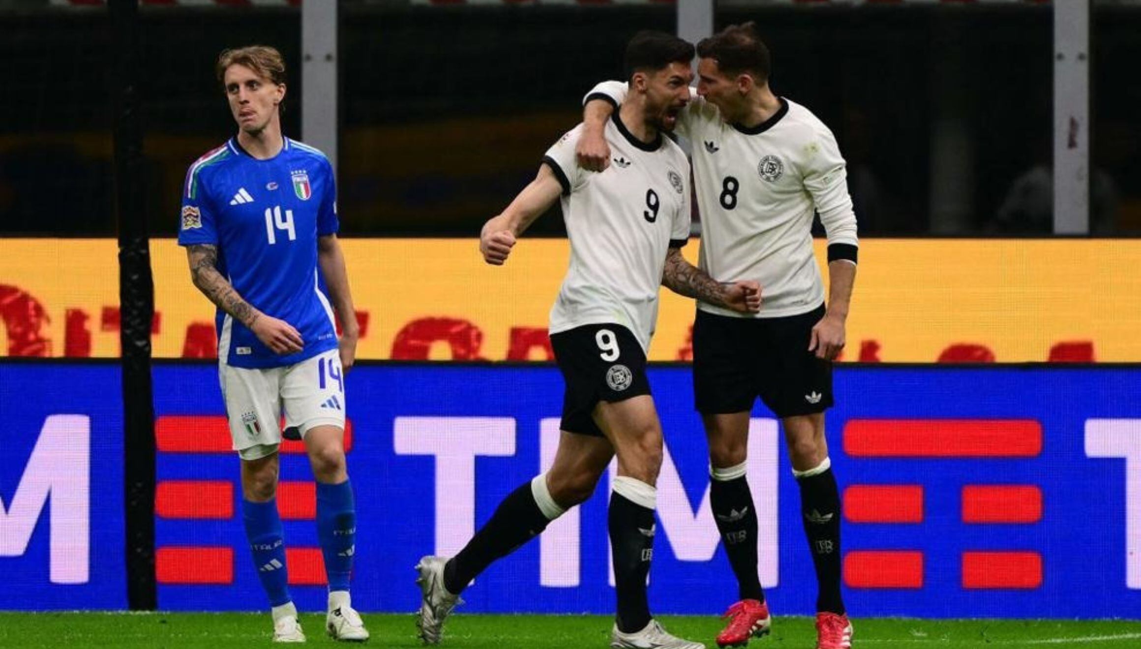 Italia cayó 2-1 ante Alemania en la ida de los cuartos de final de la UEFA Nations League. | Crédito: uefa.com