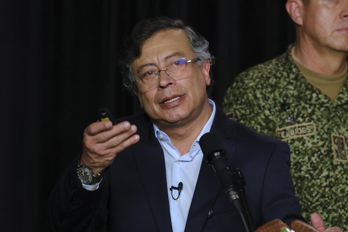 Donald Trump, presidente de Estados Unidos, lanzó duras advertencias contra su homólogo colombiano, Gustavo Petro. Foto: EFE/ Presidencia de Colombia.
