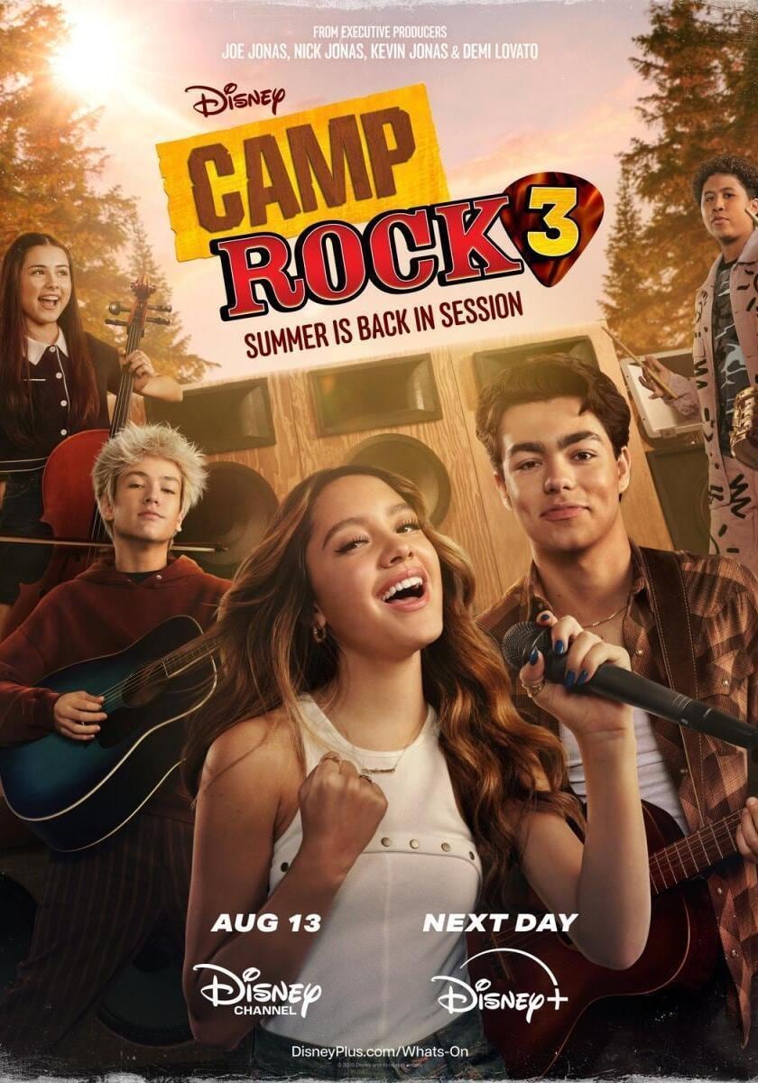 El póster de "Camp Rock 3", película dirigida por Veronica Rodriguez y escrita por Eydie Faye (Foto: Walt Disney Television)