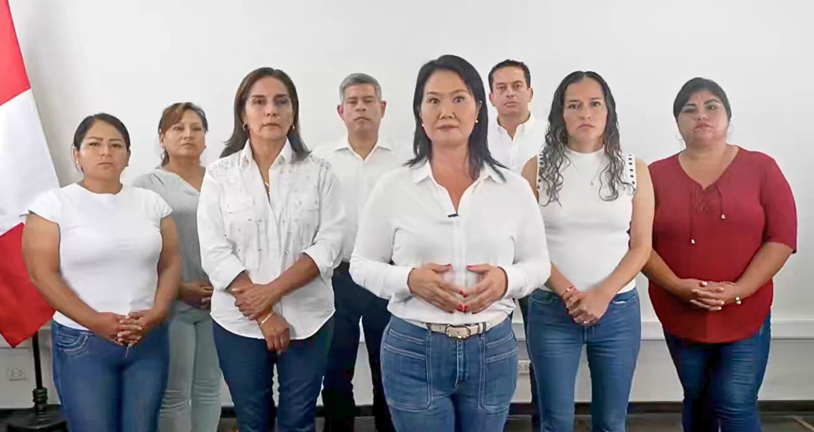 Lideresa de Fuerza Popular afirmó que no serían cómplices de quienes buscan desestabilizar al país. Foto: Captura de pantalla.