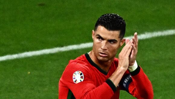 Cristiano Ronaldo no pudo anotar en el Portugal 2-1 Rep. Chequia por la Eurocopa 2024. (Foto: AFP)
