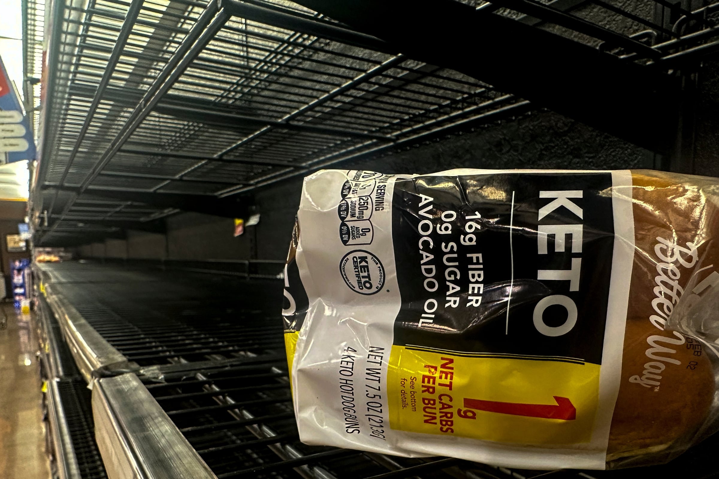 Así se veían algunos estantes en Marietta, Georgia antes del inicio de la tormenta invernal de Estados Unidos (Foto: AP)