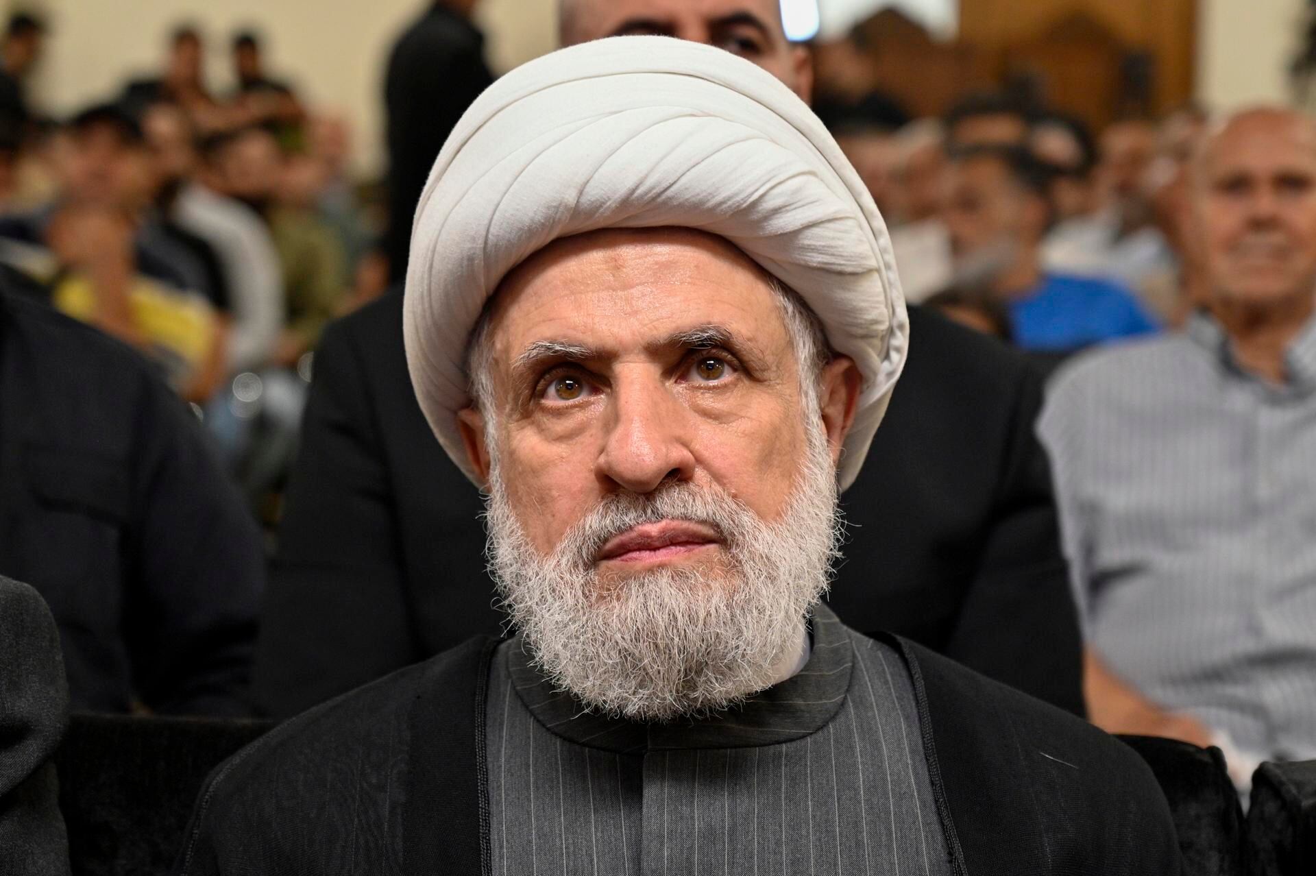El líder adjunto de Hezbolá, el jeque Naim Qassem. EFE/EPA/WAEL HAMZEH