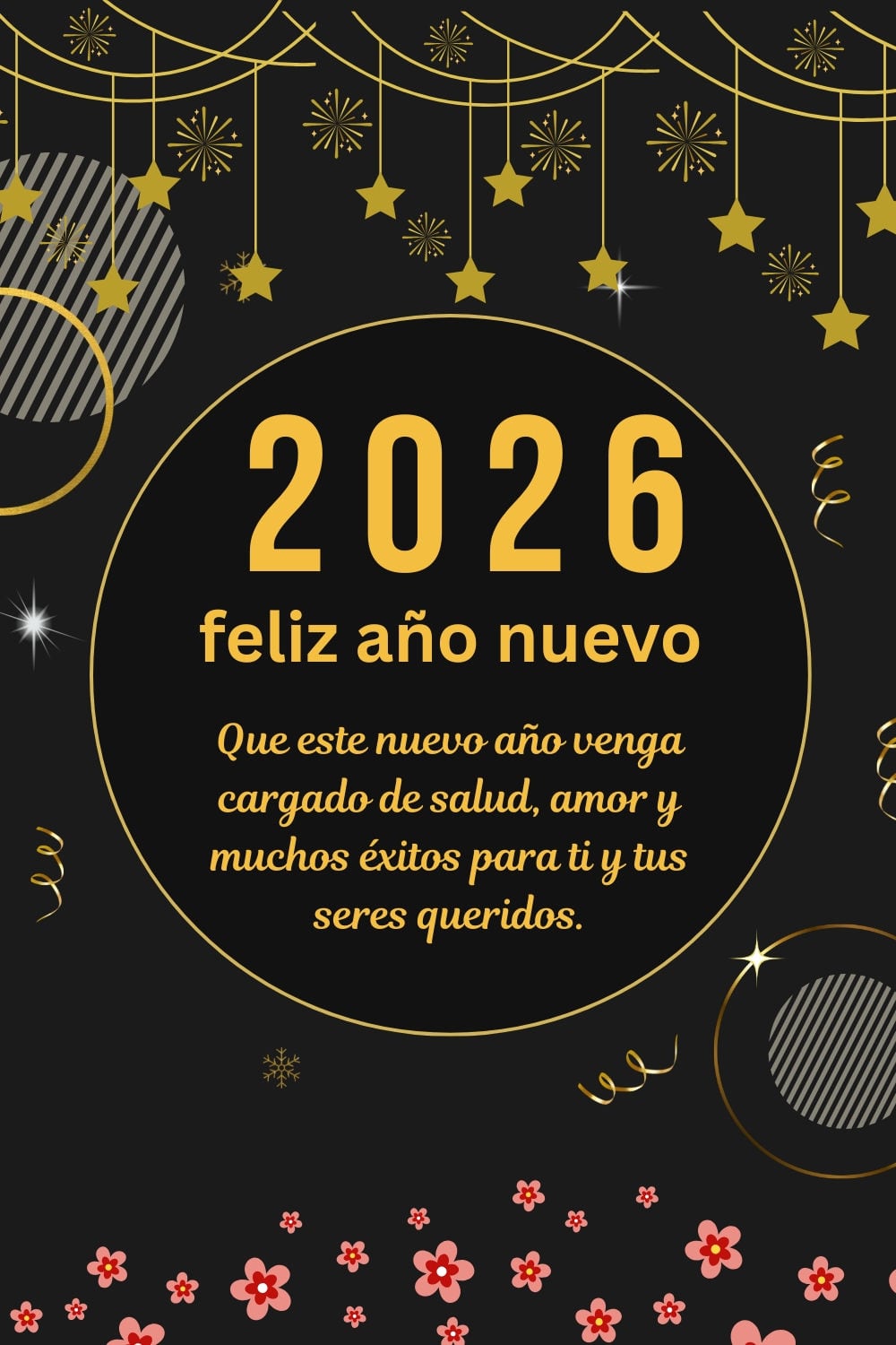 Selecciona una de estas 20 tarjetas de ¡Feliz Año Nuevo 2026! para descargar e imprimir y poder compartirla con tus seres queridos. (Foto: Pinterest)