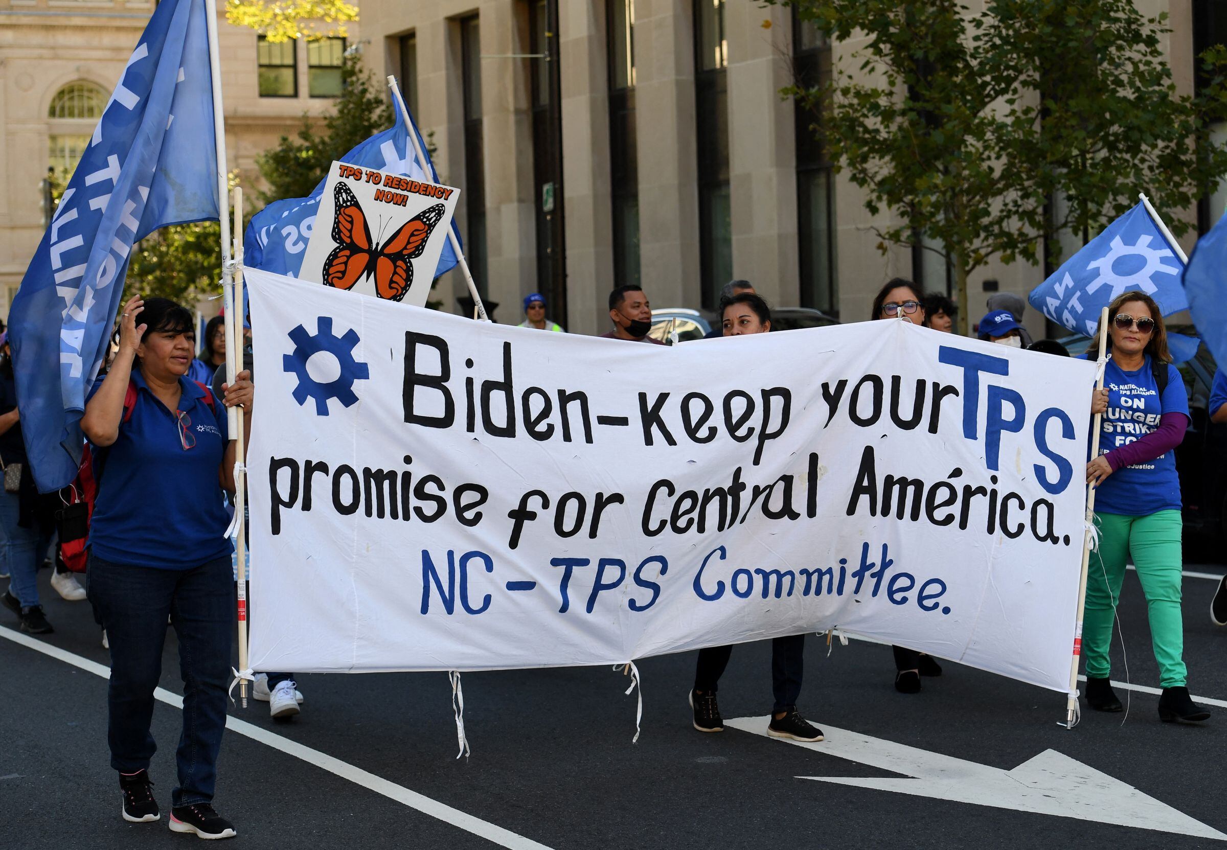 Hasta última hora Nicaragua y Honduras han pedido a Biden que extienda ell Estatus de Protección Temporal, que se mantiene vigente desde 1999 (Foto: AFP)