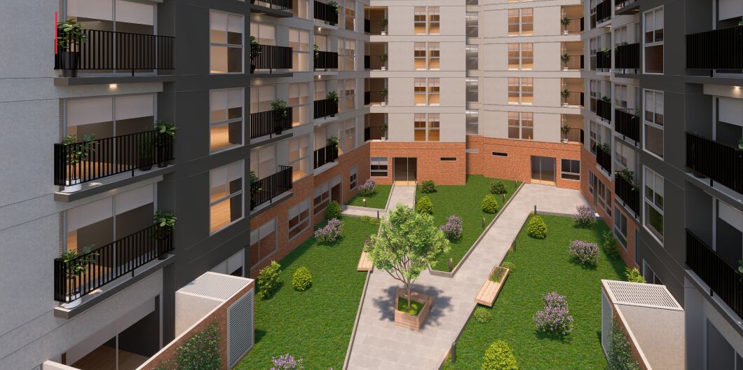 Desarrolladora Inmobiliaria se encuentra a un 40% de avance en la construcción de la primera torre del proyecto Dorué, en Surquillo. (Foto: Redes sociales Desarrolladora)