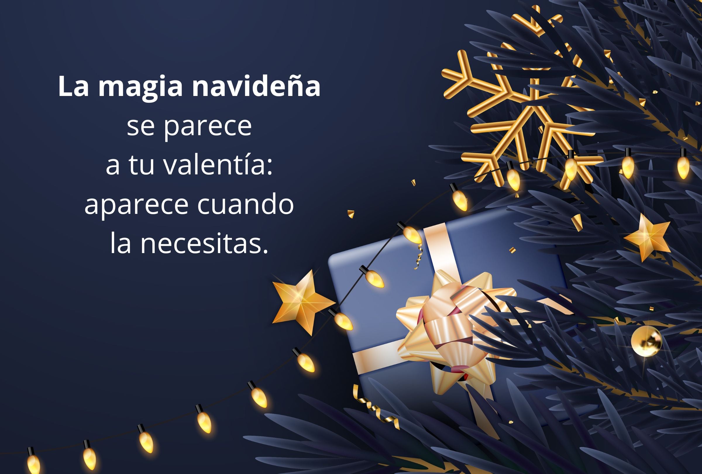 La magia navideña se parece a tu valentía: aparece cuando la necesitas. (Foto: Composición Gestión Mix)
