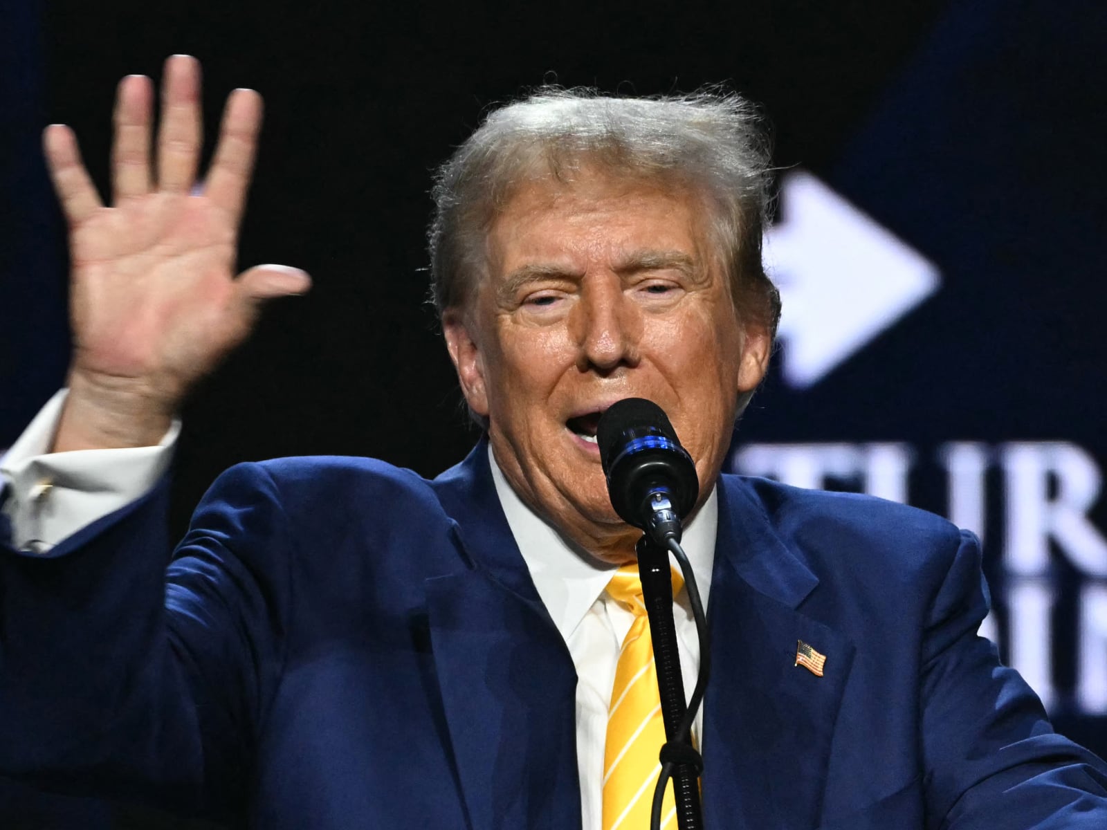 Donald Trump en 2024 durante la campaña para convertirse, nuevamente, en presidente de los Estados Unidos (Foto: AFP)