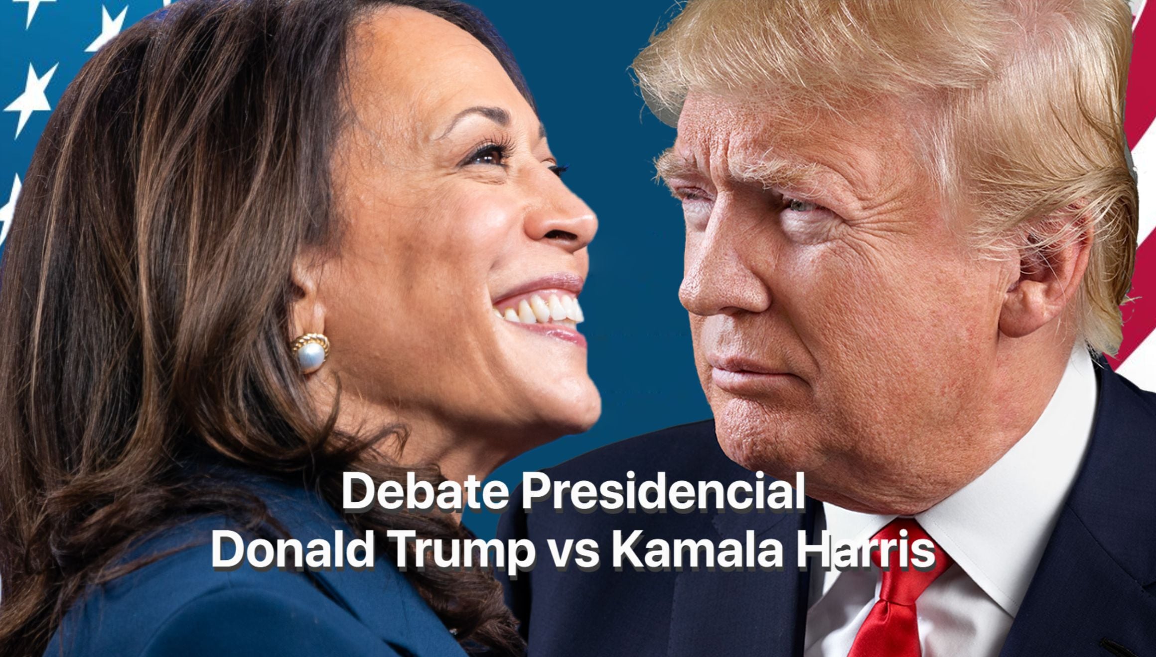 Lista de canales del debate Trump-Harris con miras a las elecciones en Estados del próximo 5 de noviembre. | Crédito: Composición Mix