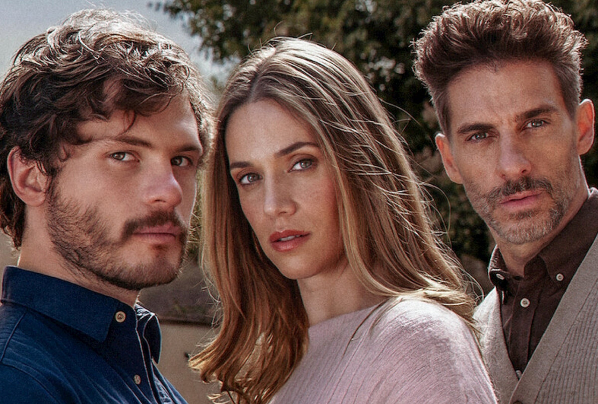 Graco Sendel como Iker, Pamela Almanza como Bárbara y Erick Elias como Álvaro en la microserie mexicana "Entre padre e hijo" (Foto: Netflix)